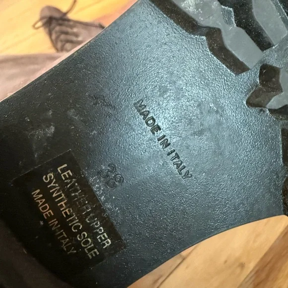 Made in Italy - Brown Lace-Up Knee-High Boots - Picture 4 of 4